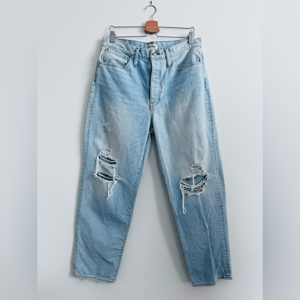 Madewell DadJean Busted Knees with Rigid Button Fly - Picture 4 of 9